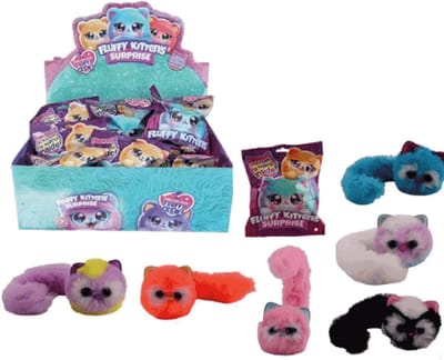 12 Fluffy kittens in surprise bag uitdeelcadeau