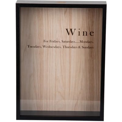 Present Time Wanddecoratie Momentum Box - Zwart - 8x30x40cm - Scandinavisch