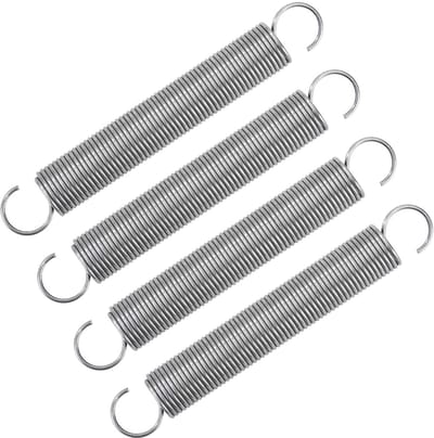 Trekveren Set - Verlengveren Dubbele Haak - Spanning Creëren - Roestvrij Staal 304 - 70 mm Lengte - Zilverkleurig
