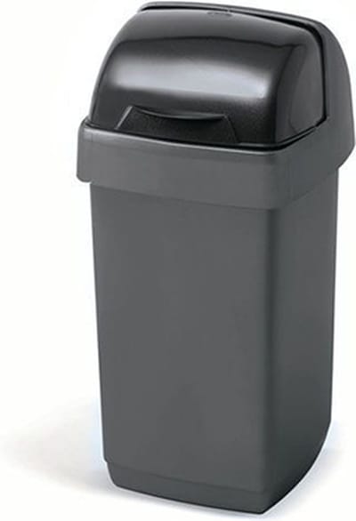 Afvalbak 'Nox' - Roll Top Prullenbak - 10 liter - Antraciet