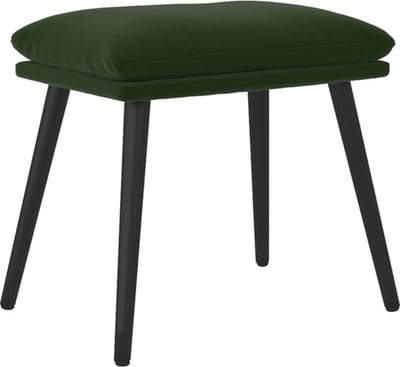 vidaXL - Voetenbank - 45x29,5x35 - cm - fluweel - donkergroen