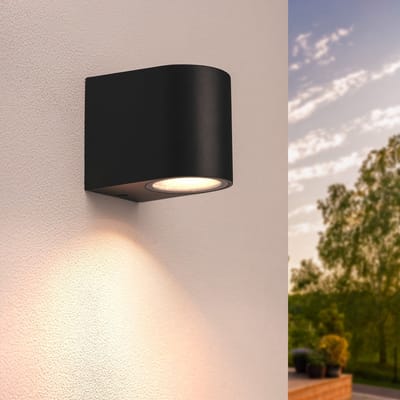 Ledvion - LED Wandlamp Vesta - 3W - 2700k - Dimbaar - Zwart - GU10 - IP54