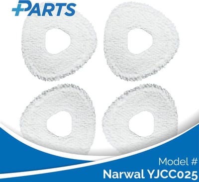Narwal YJCC025 Dweilpads (4 Stuks, Plus.Parts® alternatief voor CP-PJ-A00087-00-00)