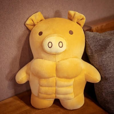 Grote Spier Lichaam Beer Pluche Speelgoed Gevuld Varken/Beer/Leeuw Vriend Knuffelbaar Kussen Stoelkussen Verjaardagscadeau voor Jongen Meisje 30cm