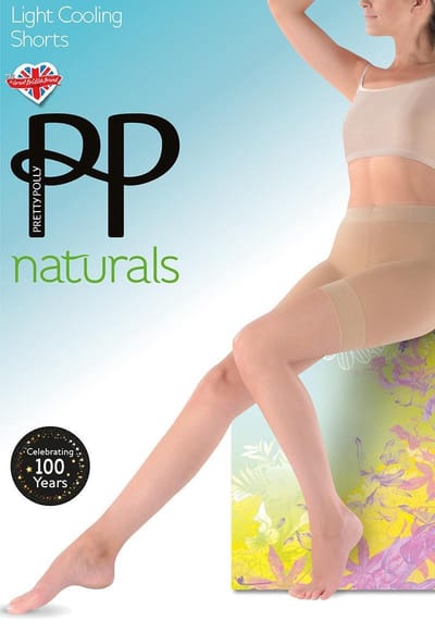Pretty Polly Shorts - Naturals - Light Cooling - Platte Naden - S/M - Zwart
