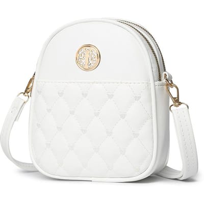 Veelzijdige Ins Crossbody Tas voor Dames Zomer Nieuwe Liefde Telefoon Tas Verticale Schoudertas white