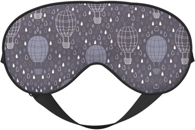 Slaapmasker Heteluchtballon - Oogmasker Rust - Ontspannen Slapen - Omkeerbaar Ontwerp - 10 x 20 cm - Meerdere Prints