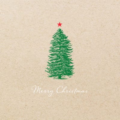 Kerstservetten met boommotief
