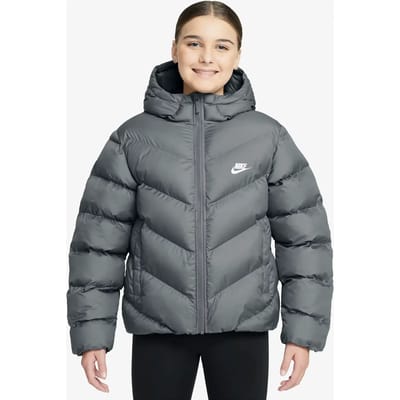 Nike Adp Puffer Jassen Kinder - Grijs - Maat 147 - 158 CM - Poly Woven