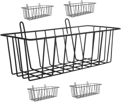 Hooi Feeder Konijn - Hooihouder Hamster - Kooi Organisatie - Smeedijzeren Constructie - 23 cm - Zwart