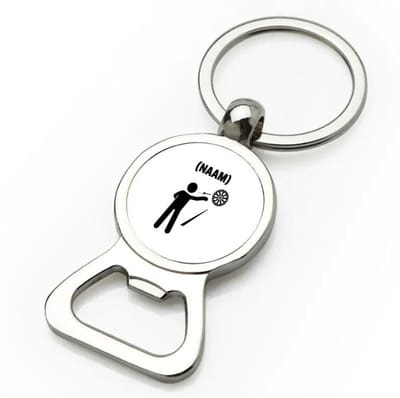 Akyol - darten met eigen naam flesopener - Dartbord - darter - sport - 9 bij 3 cm