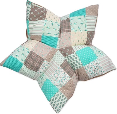 Sterkussen Patchwork Groen - 70 x 70 x 25