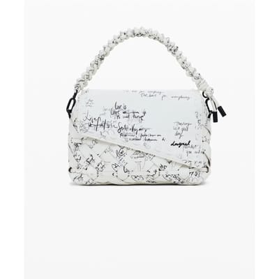 Desigual schoudertas Indio Phuket Mini Hand Bag Beige Crude crème