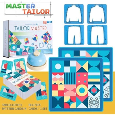 Tailor Master Battle Game Kinderspeelgoed Kleur Vorm Matching Logisch Denken Bordspellen Interactief Montessori Educatief Speelgoed