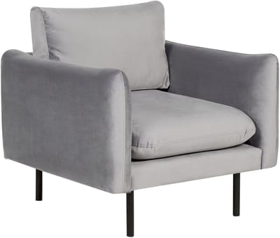 VINTERBRO - Fauteuil - Grijs - Fluweel
