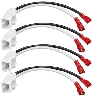 72-6514 Luidspreker Kabelboom Stekker - Vervangende Luidspreker Kabelboom voor Jeep en Dodge Modellen (4 Stuks)
