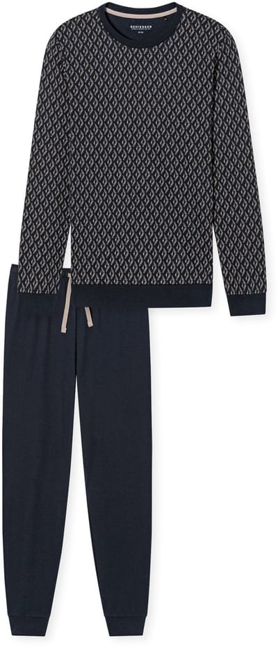 Schiesser – Fine Interlock – Pyjama – 181172 – Night Blue - 50