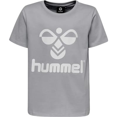 Hummel kindert-shirt Tres S/S grijs gemêleerd