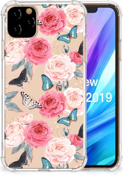 Apple iPhone 11 Pro Max Case Butterfly Roses