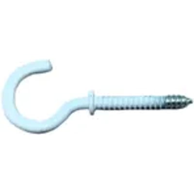 Sencys Schroefhaak + Hals 3x25mm Wit Per 10