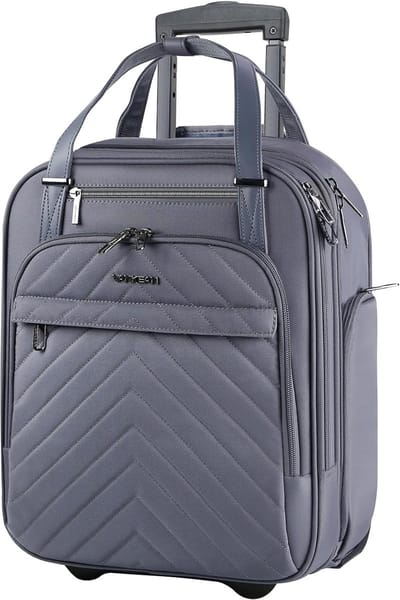 Reis Koffer - Handbagage Trolley - Weekend Trips - Vliegtuig Onder Stoel - 40x33.5x19 cm - Grijs