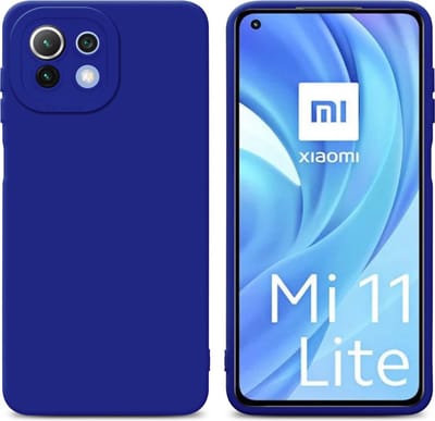 Cadorabo Hoesje geschikt voor Xiaomi Mi 11 LITE (4G / 5G) / 11 LITE NE in FLUID BLAUW - Beschermhoes gemaakt van flexibel TPU silicone Cover Fluid Case