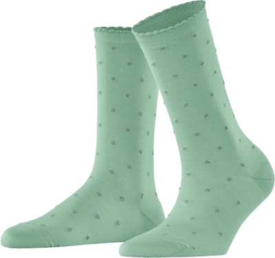 FALKE Spike Dot met stippen katoen Sokken dames groen - maat 35-38