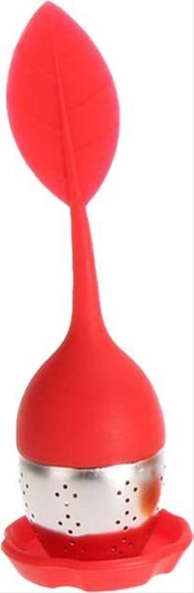 CHPN - Thee ei - Thee filter - Filter voor losse thee - Thee drinken - Thee accessoire - Theemelange - Zelf thee maken - Thee zetten - Kopje thee - Theezeef - Theefilter - 2 stuks - Rood