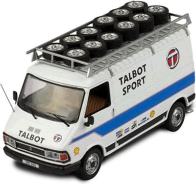 Ixo miniatuur auto schaal 1:43 - Citroen C35 service bus Talbot Sport rallye team