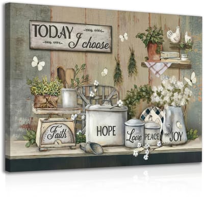 Cosensi - Wanddecoratie - Motivational Quotes - Framed Wall Art - 12x16 inch - Farmhouse Stijl - Perfect voor Keuken - Rustiek Design