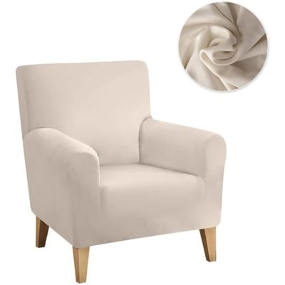 Waterdichte stoffen enkele bankhoes geruite elastische antisliphoezen voor fauteuils enkele stoelhoes voor thuis woonkamer One