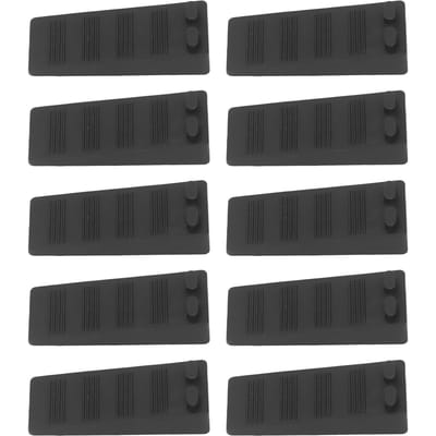 10 Stuks Deurstoppers Zwart Veiligheidsbescherming Anti-Botsing Anti-Slip Niet-Ponsende Rubberen Vloerdeurstopper