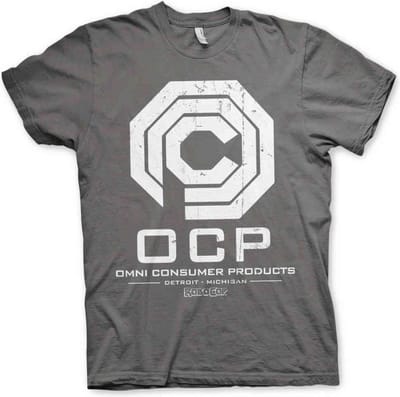 Robocop Heren Tshirt -S- Omni Consumer Products Grijs