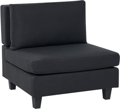 UNSTAD - Fauteuil - Zwart - Polyester