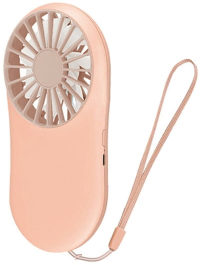 Gloednieuwe draagbare USB oplaadbare mini-ventilator, roze ventilator, luchtkoeler, draagbaar voor op reis