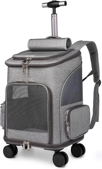 Luxe Honden & Katten Trolley | Voor Kleine Hond Of Kat | Hondenrugzak | Hondenbuggy | Katten Reismand