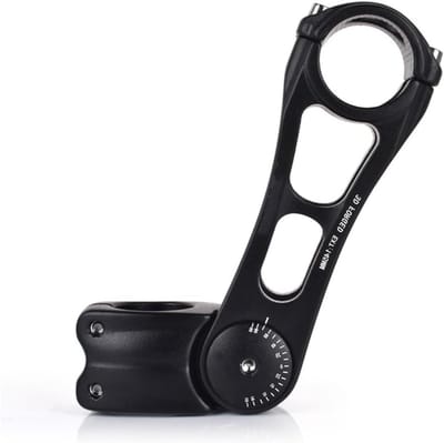 Verstelbare aluminium mountainbike stuurpen 31.8 mm x 145 mm, ± 85°, lichtgewicht en duurzaam