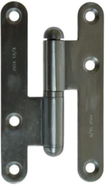 Franse Paumellescharnier 100x57x2mm RVS-Rechts