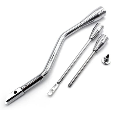Kolomschakelhendel Richtingaanwijzer Gevaar Kantel Kits Vervanging voor GM Chevy Olds Buick type 2 zilver
