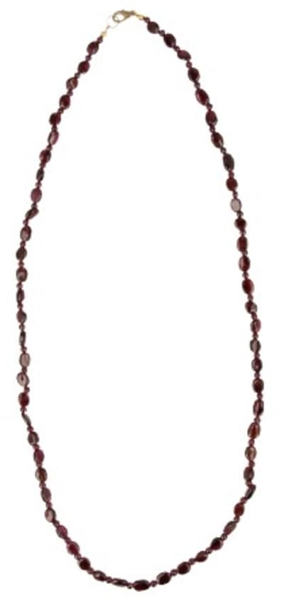Granaat collier ovaal 70 cm