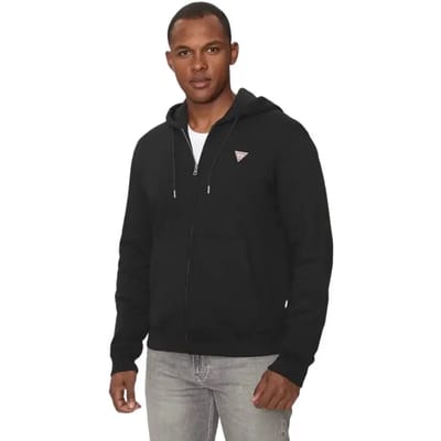 Slim fit hoodie met mini driehoek Guess