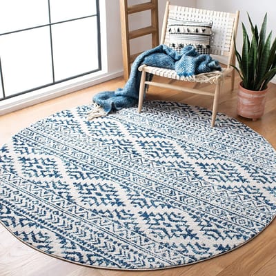Marokkaans Trellis Wasbaar Groot Rond Tapijt Woonkamer Vloerkleden Vintage Slaapkamer Bank Salontafel Kinderen Antislip Vloermatten diameter 60