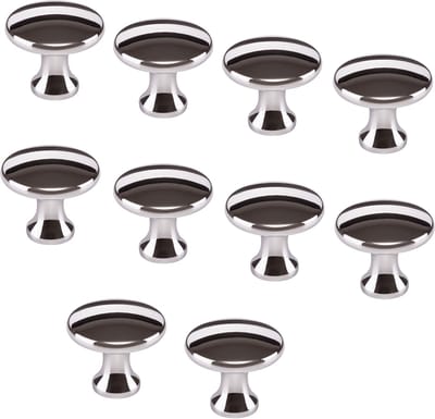 10 stuks SOTECH Meubelknoppen Denise gepolijst chroom Diameter 29 mm Hoogte 25 mm