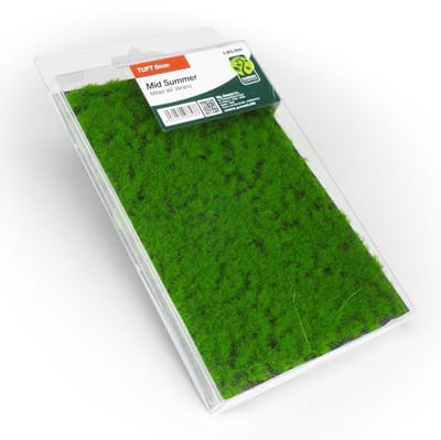 AMMO by Mig Jimenez Modelbouwdecoratie - MIG 8848 Garden Center - Graspol 6mm - Midden Zomer - Medium Groen - 17x11cm – Diorama Mat Kunstgroen