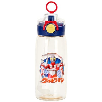 Ultraman Serie Kinderen Plastic Bekers Draagbare Ring Stuiterbekers Zomer Kleuterschool Zuignappen. 700ml blauw