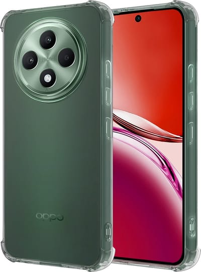 Hoesje - Geschikt voor Oppo Reno 12 F - Sterk & Shockproof - Siliconen Case - Back Cover - Telefoon Hoes Shock Proof - Transparant