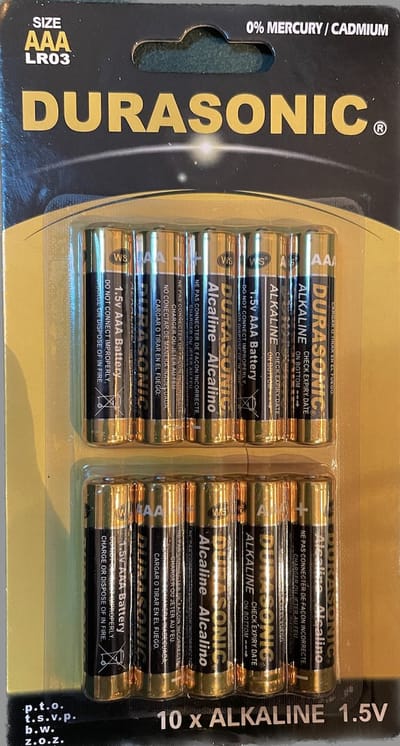 AAA Batterijen voor LED kaarsen - 10 Stuks - Alkaline Batterij
