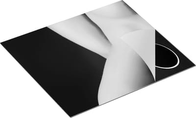Chefcare Inductie Beschermer Naakte Vrouwenlichaam - Erotiek - Zwart Wit - 60x50 cm - Afdekplaat Inductie - Kookplaat Beschermer - Inductie Mat