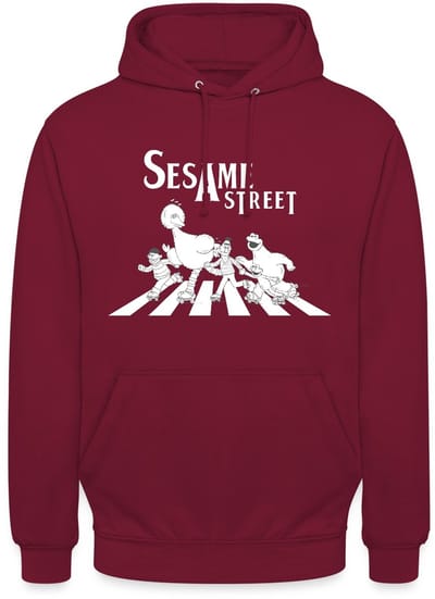 Sesamstraat Parodie Op Abbey Road Hoodie Unisex
