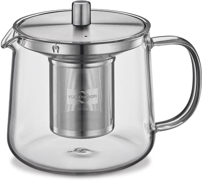 Küchenprofi Assam - Theepot met RVS filter - 600 ml - 3 kopjes - Borosilicaatglas